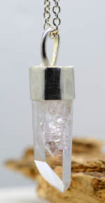         Handmade Brandberg Channelling Crystal Silver Pendant