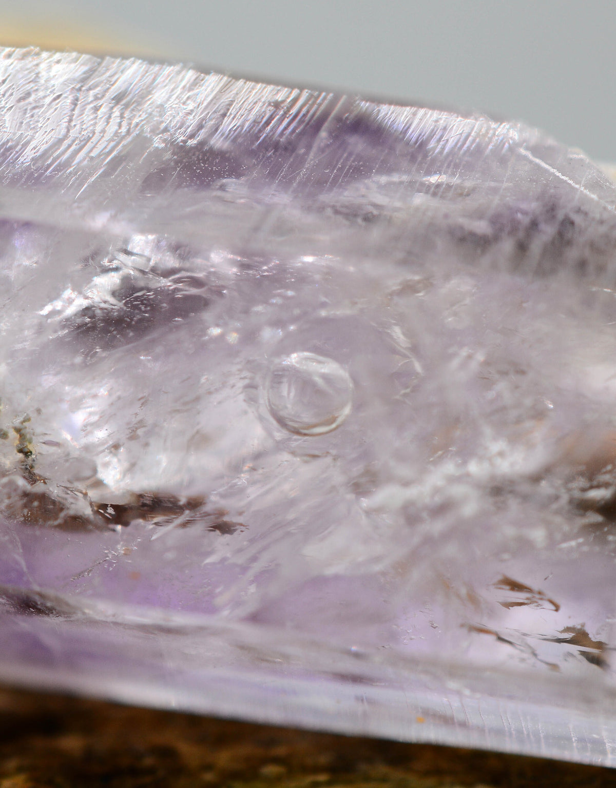 Brandberg Amethyst Flame Enhydro Crystal