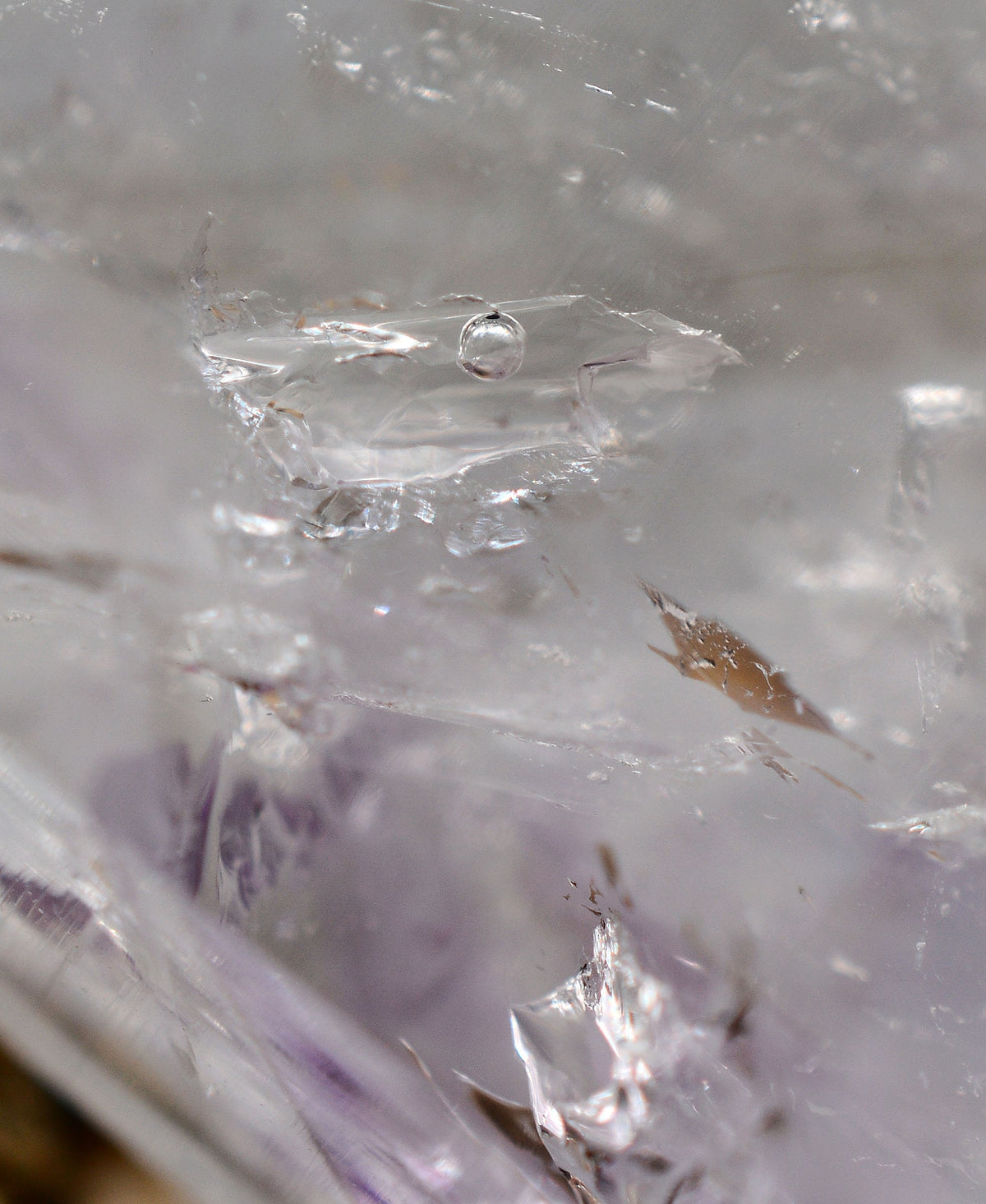 Brandberg Amethyst Enhydro Quartz Crystal