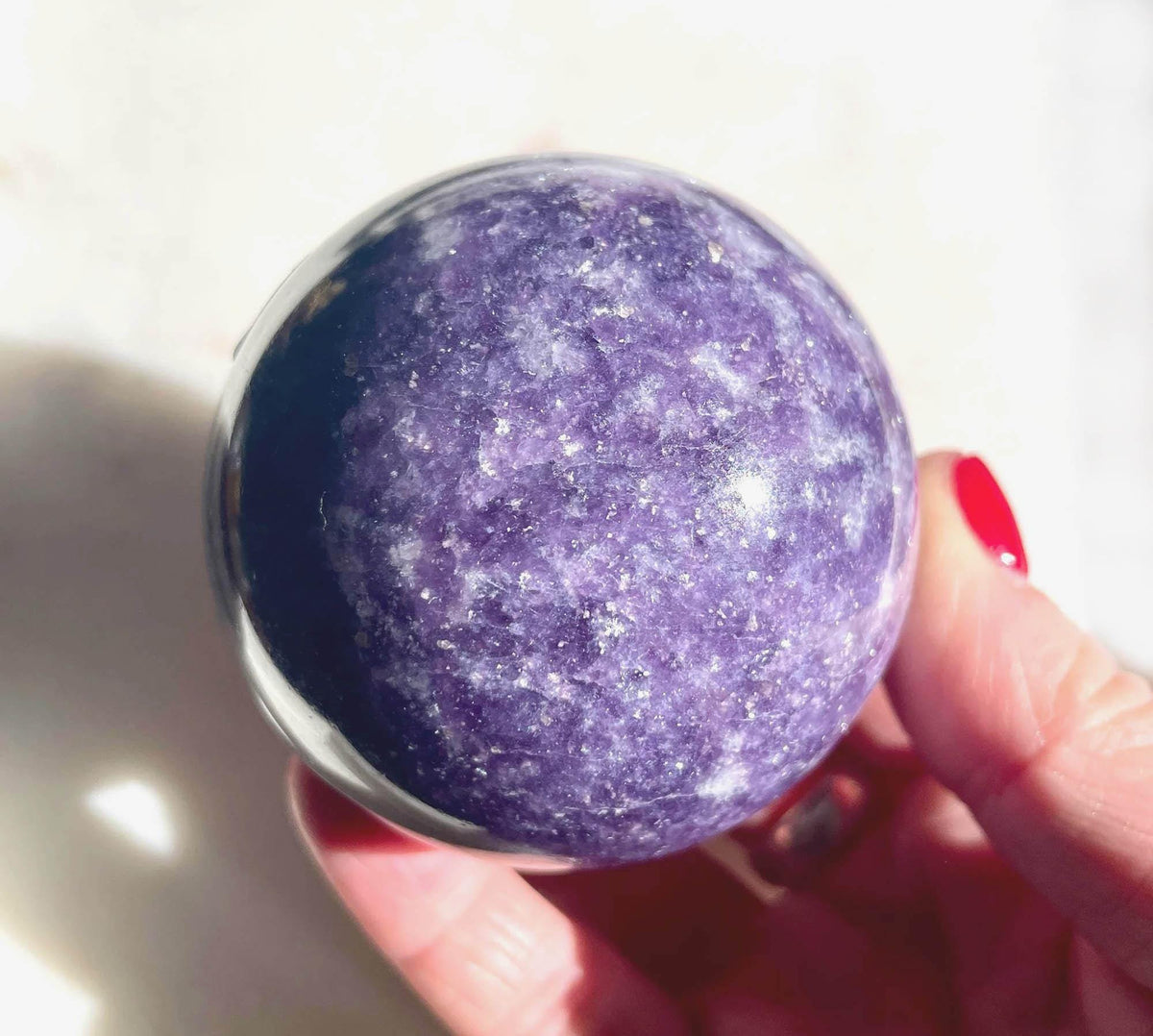 Lepidolite Sphere