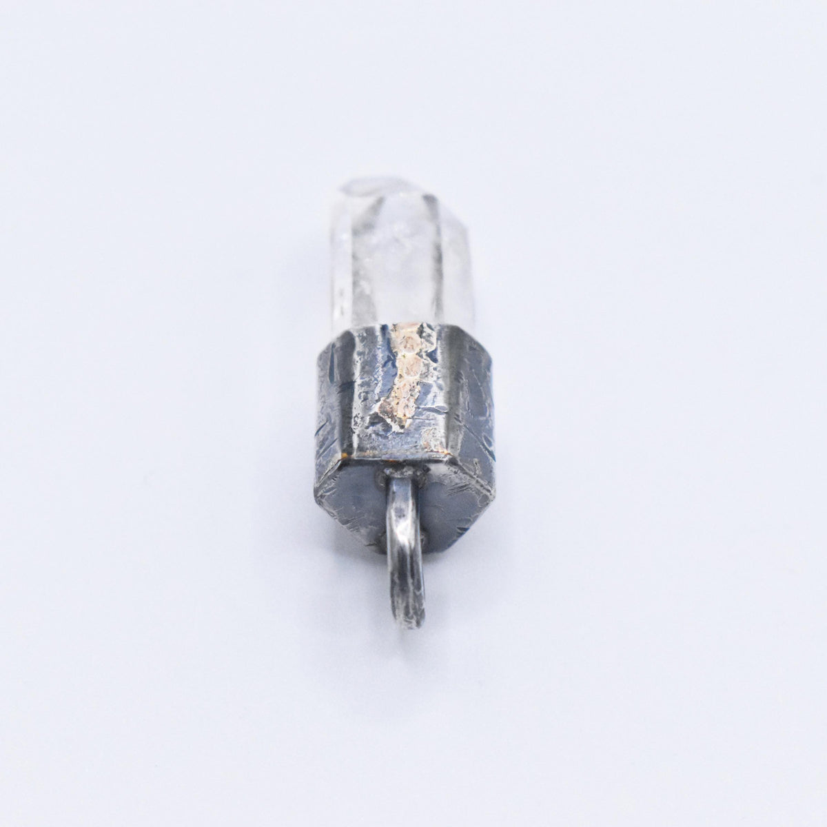 Handmade Brandberg Quartz Tantric Twin Silver Pendant