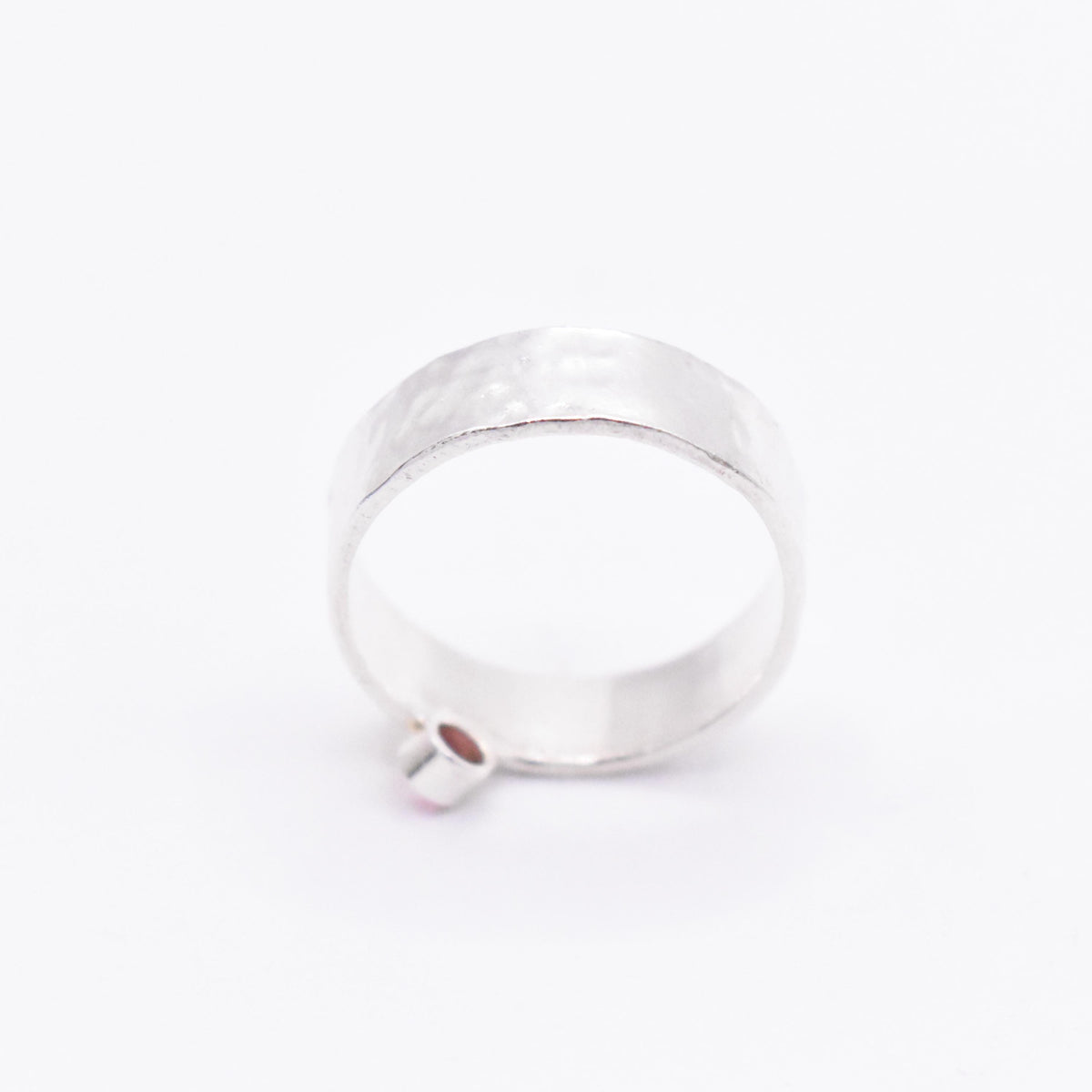 Pink Tourmaline Sterling Silver and Keum-Boo Gold Ring