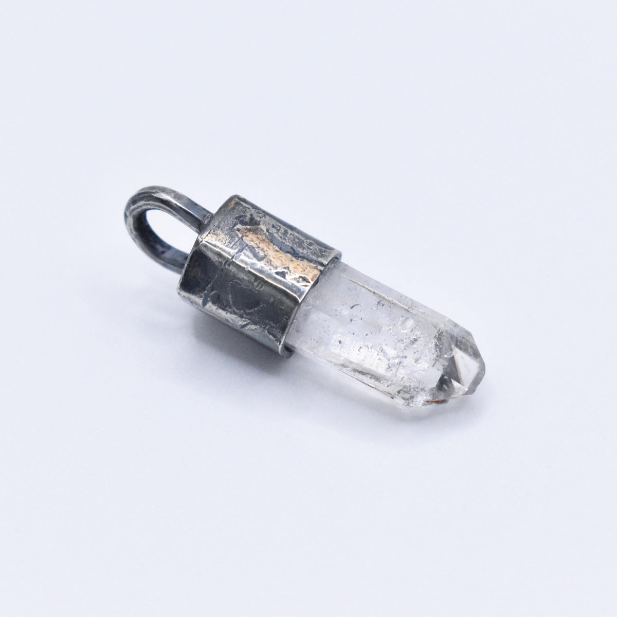 Handmade Brandberg Quartz Tantric Twin Silver Pendant