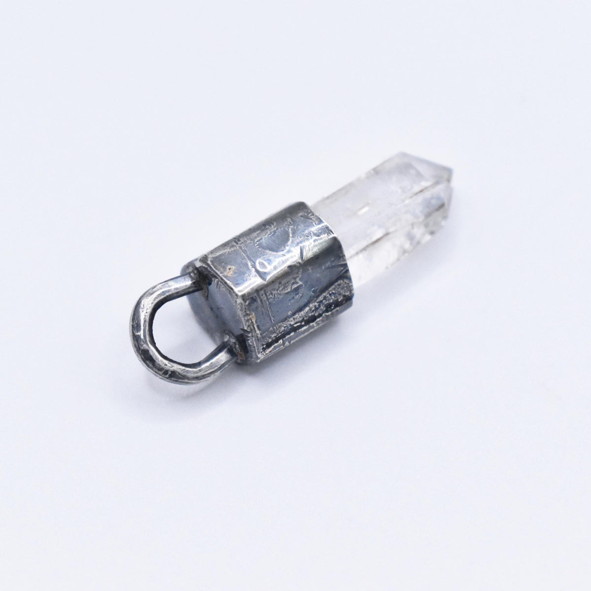 Handmade Brandberg Quartz Tantric Twin Silver Pendant