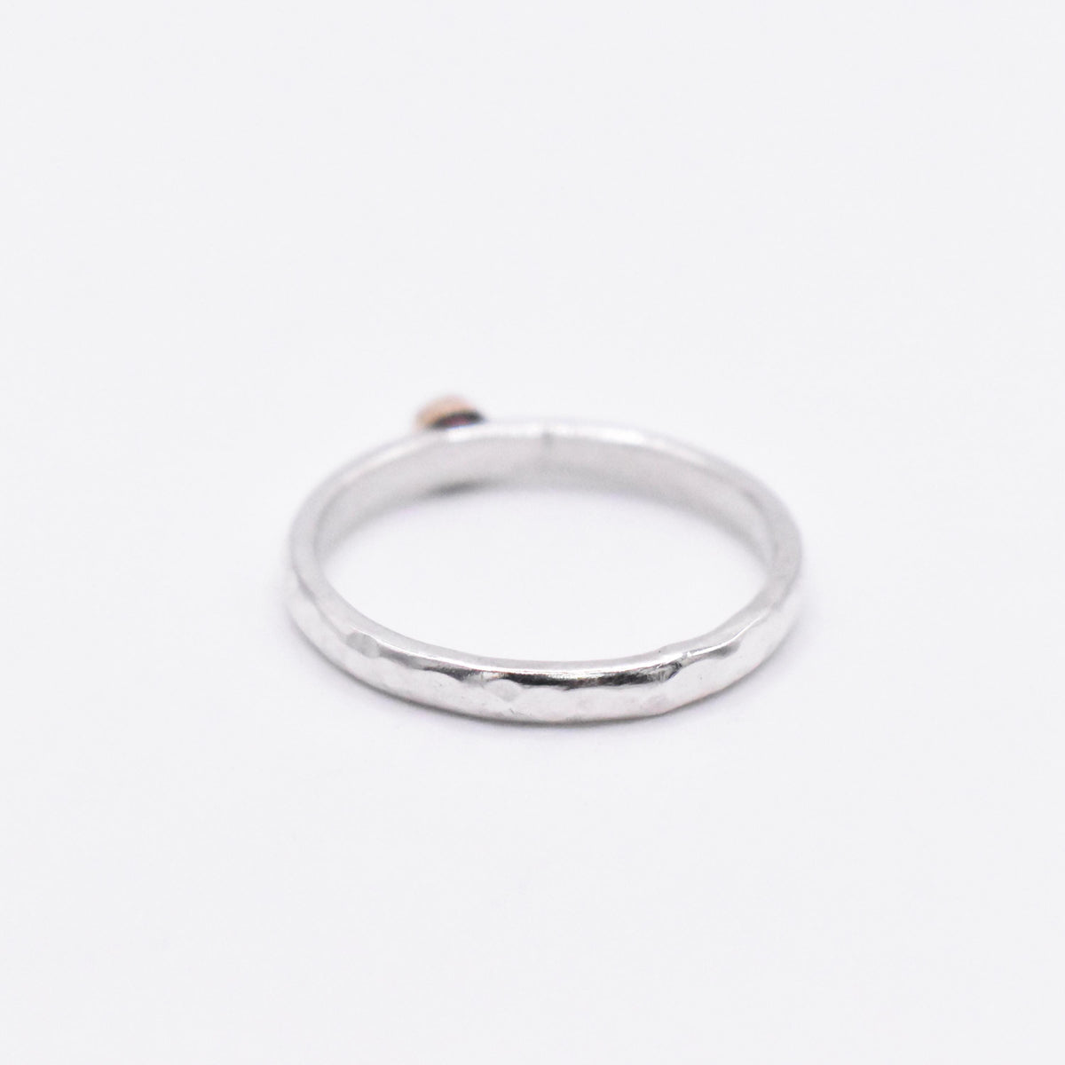 Pink Tourmaline Sterling Silver and Gold Ring