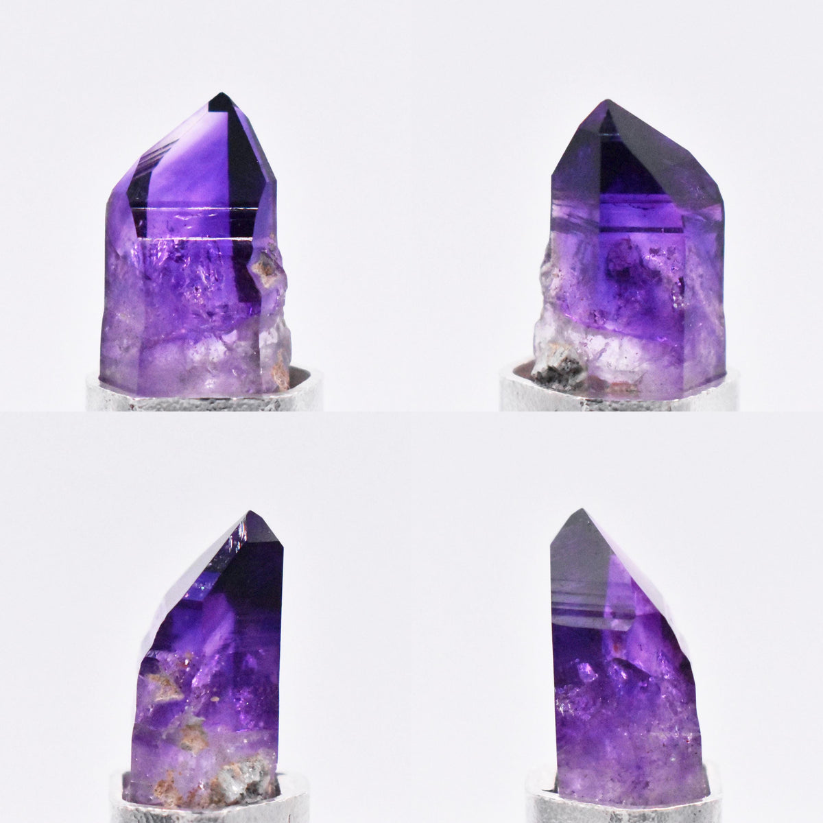 Brandberg Amethyst Phantom Crystal Silver Pendant