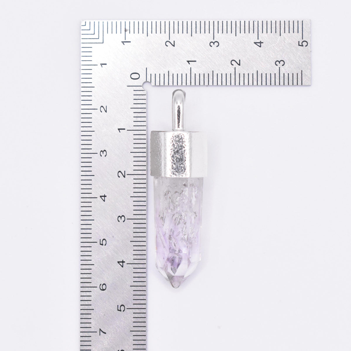 Handmade Brandberg Enhydro Rainbow Crystal Silver Pendant