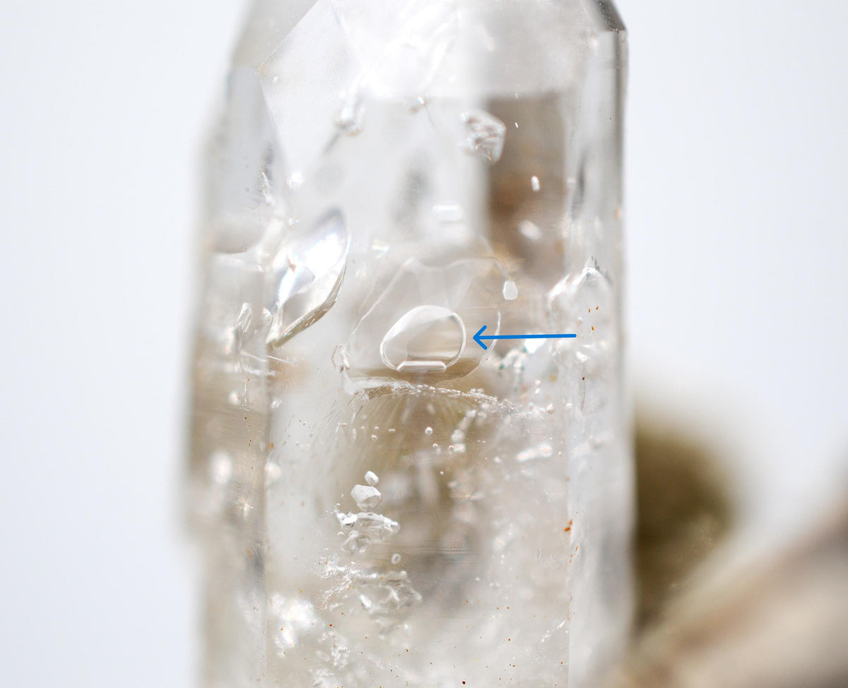 Brandberg Smoky Golden Healer Enhydro Window Crystal