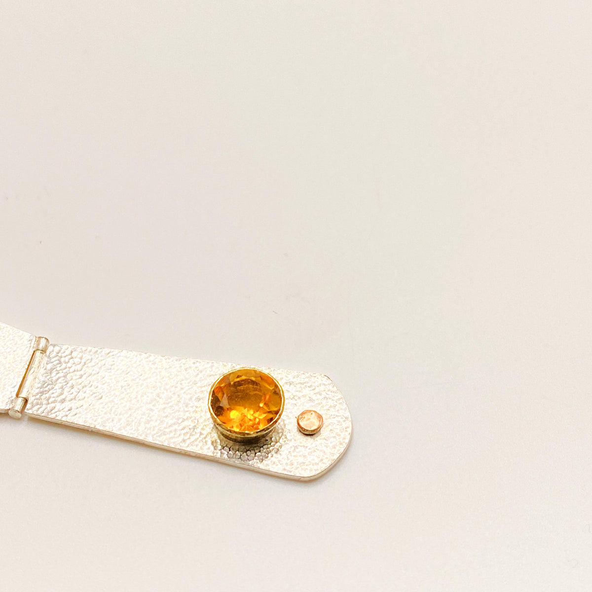 Natural Citrine Silver Pendant