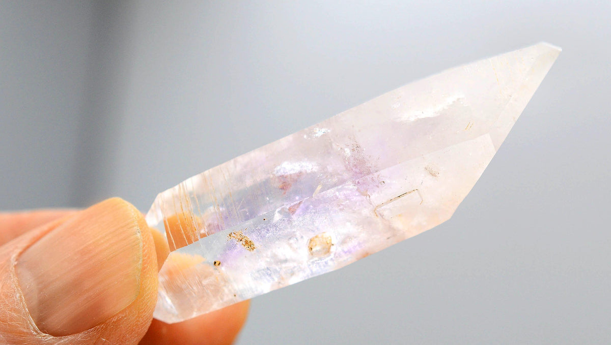 Brandberg Quartz Amethyst Flame Enhydro Crystal