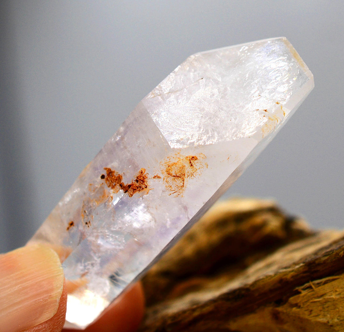 Brandberg Quartz Amethyst Flame Enhydro Crystal