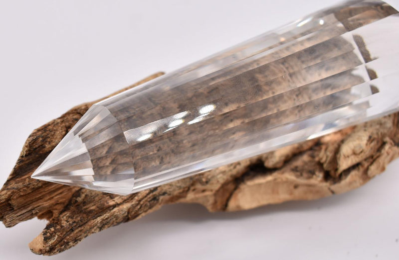 24 Sided Himalayan Quartz Vogel Wand ~ Flawless