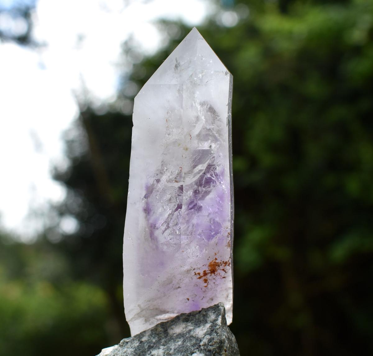 Brandberg Amethyst Flame Enhydro Quartz