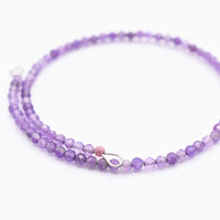 Faceted Amethyst Bracelet: Unique Handmade Natural Gemstone Jewellery