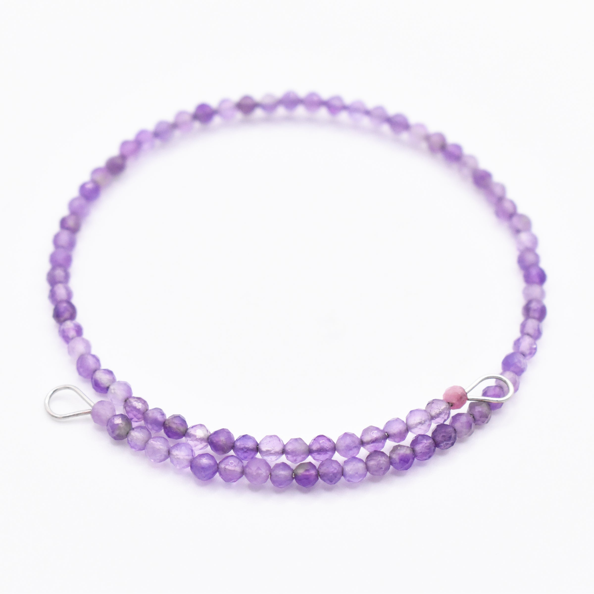 Faceted Amethyst Bracelet: Unique Handmade Natural Gemstone Jewellery