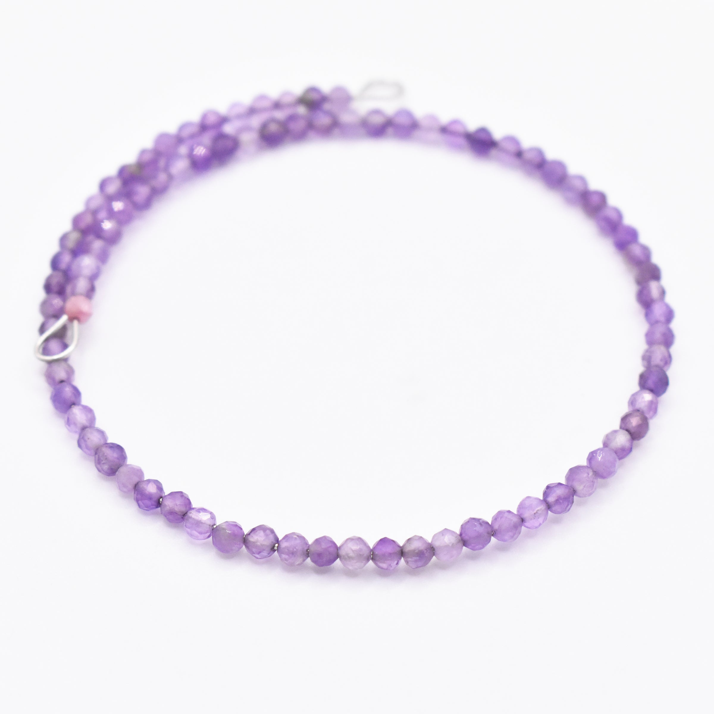 Faceted Amethyst Bracelet: Unique Handmade Natural Gemstone Jewellery