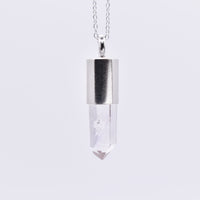 Handmade Brandberg Quartz Enhydro Silver Pendant