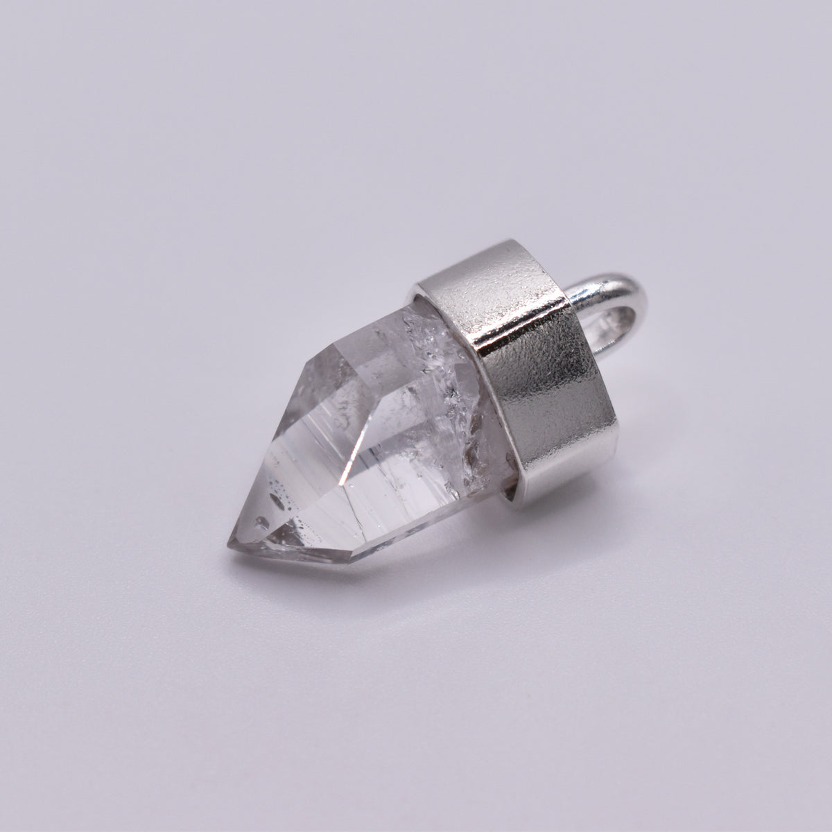 Handmade Brandberg Quartz Sterling Silver Manifestation Crystal Pendant