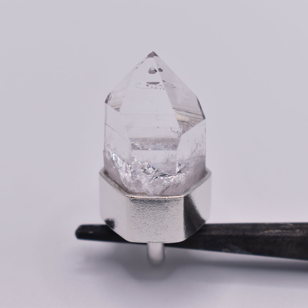 Handmade Brandberg Quartz Sterling Silver Manifestation Crystal Pendant