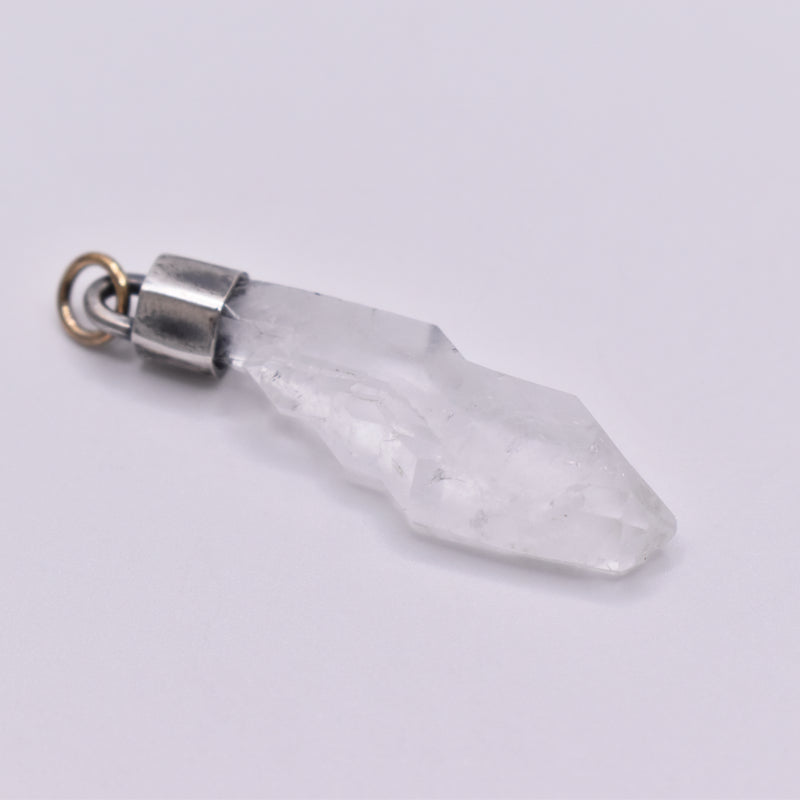 Handmade Faden Quartz Sterling Silver Crystal Pendant