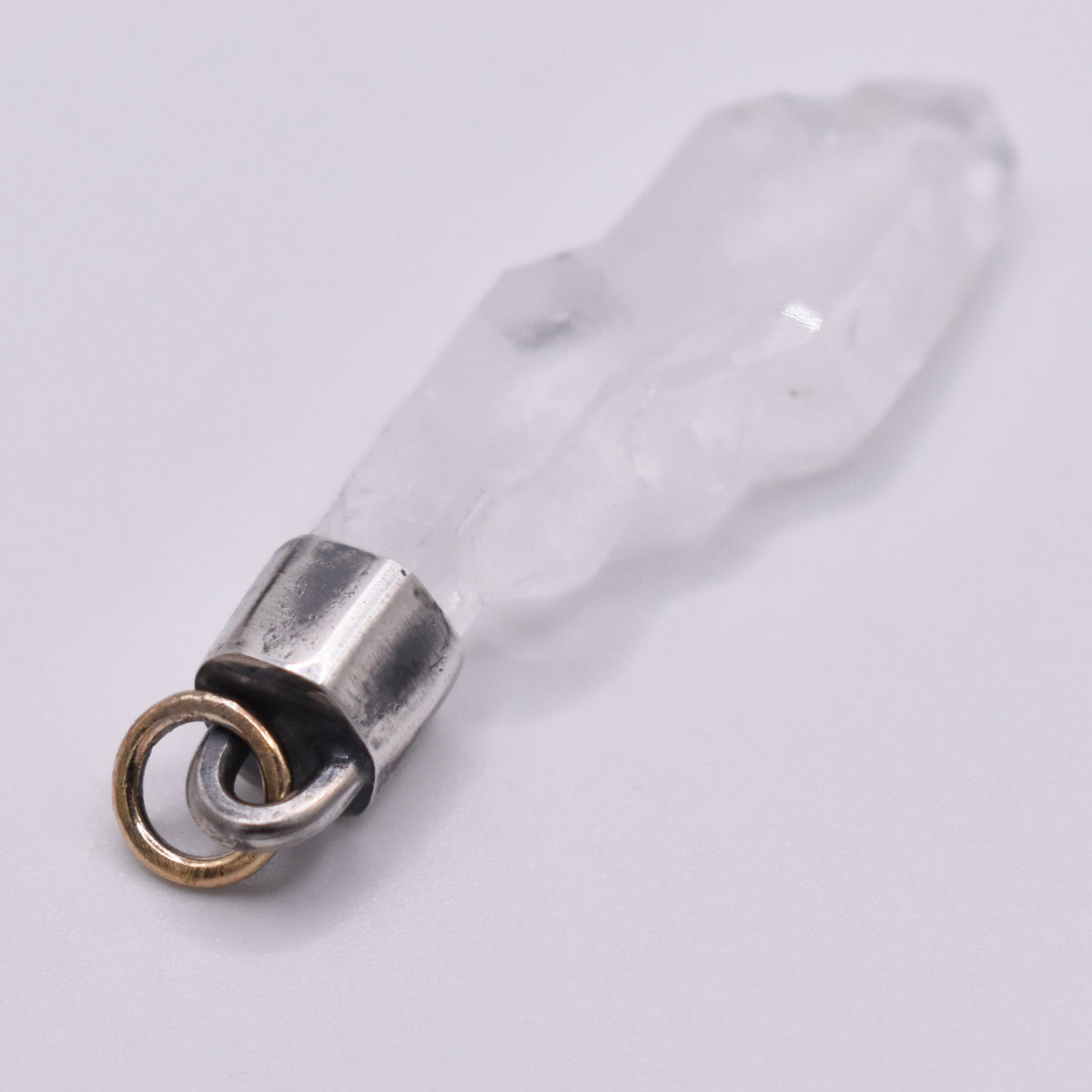 Handmade Faden Quartz Sterling Silver Crystal Pendant