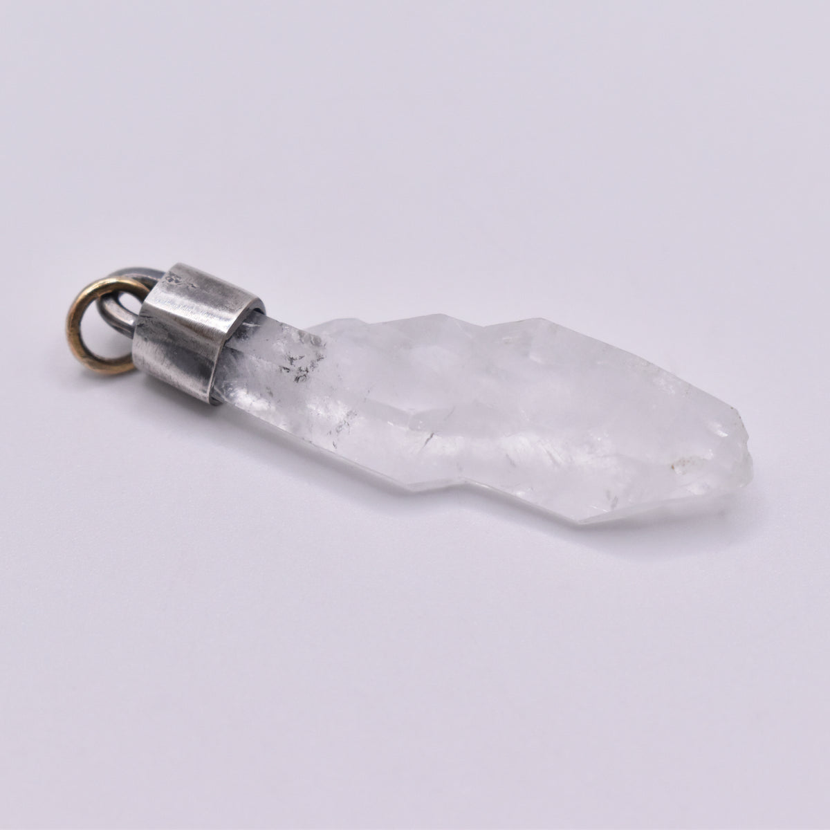 Handmade Faden Quartz Sterling Silver Crystal Pendant