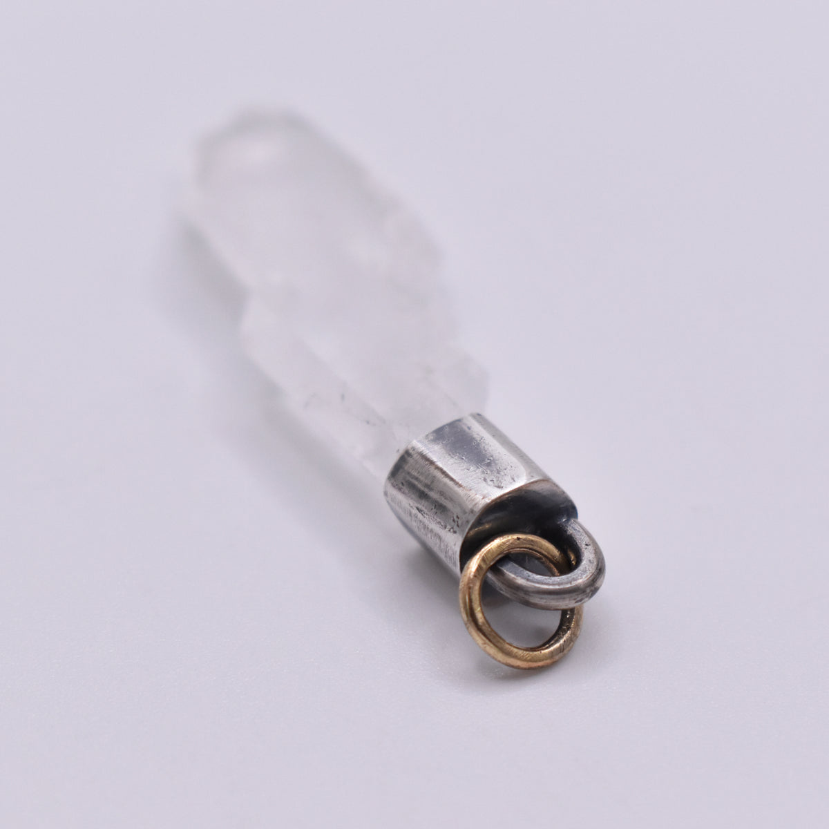 Handmade Faden Quartz Sterling Silver Crystal Pendant