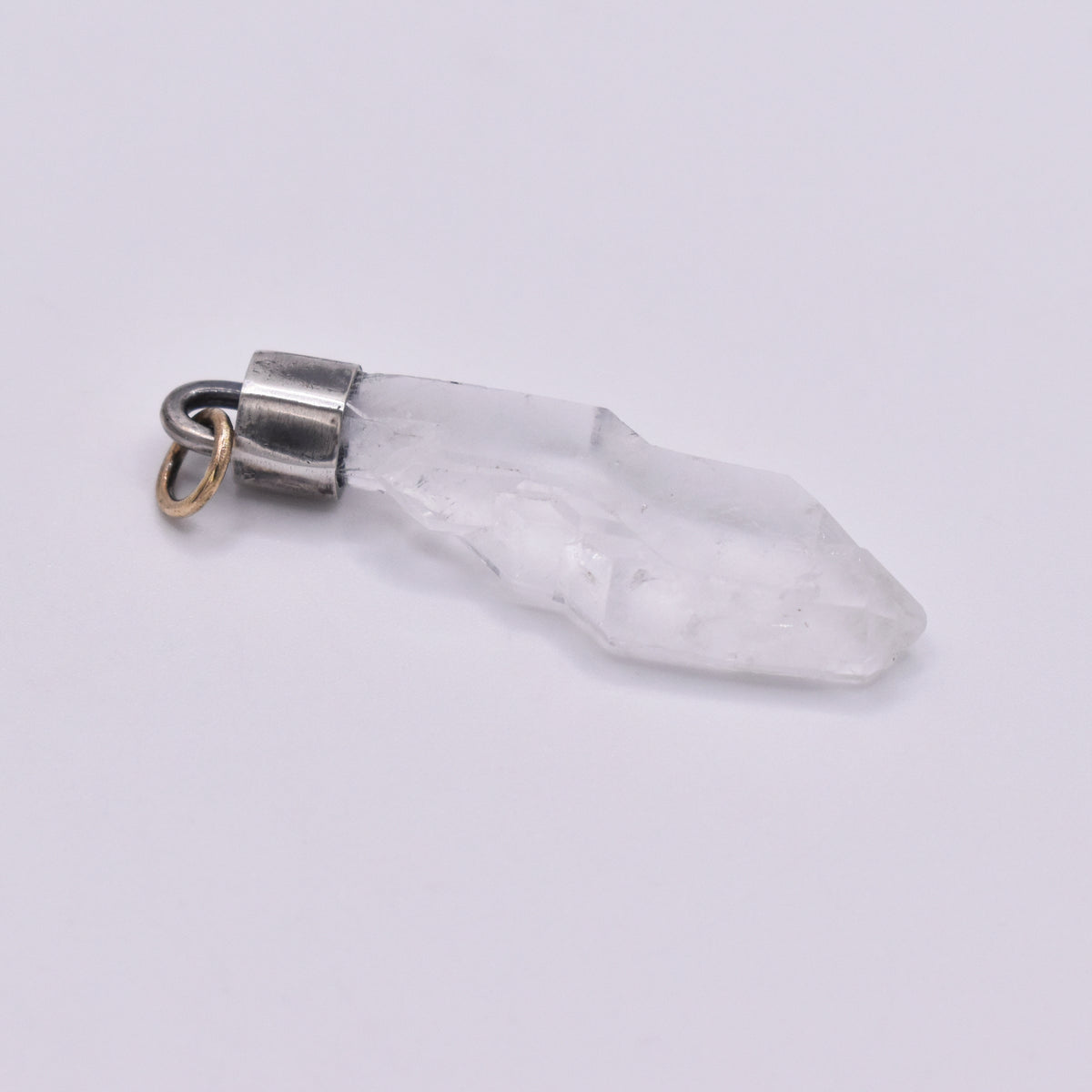 Handmade Faden Quartz Sterling Silver Crystal Pendant