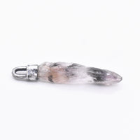 Handmade Super 7 Hammered Sterling Silver Pendant