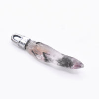 Handmade Super 7 Hammered Sterling Silver Pendant