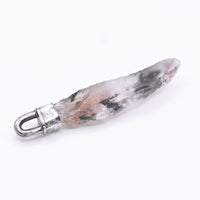 Handmade Super 7 Hammered Sterling Silver Pendant