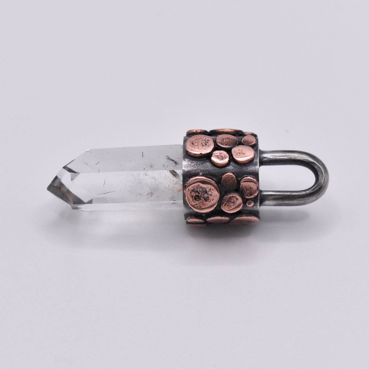 Handmade Brandberg Oxidised Sterling Silver and Copper Pendant