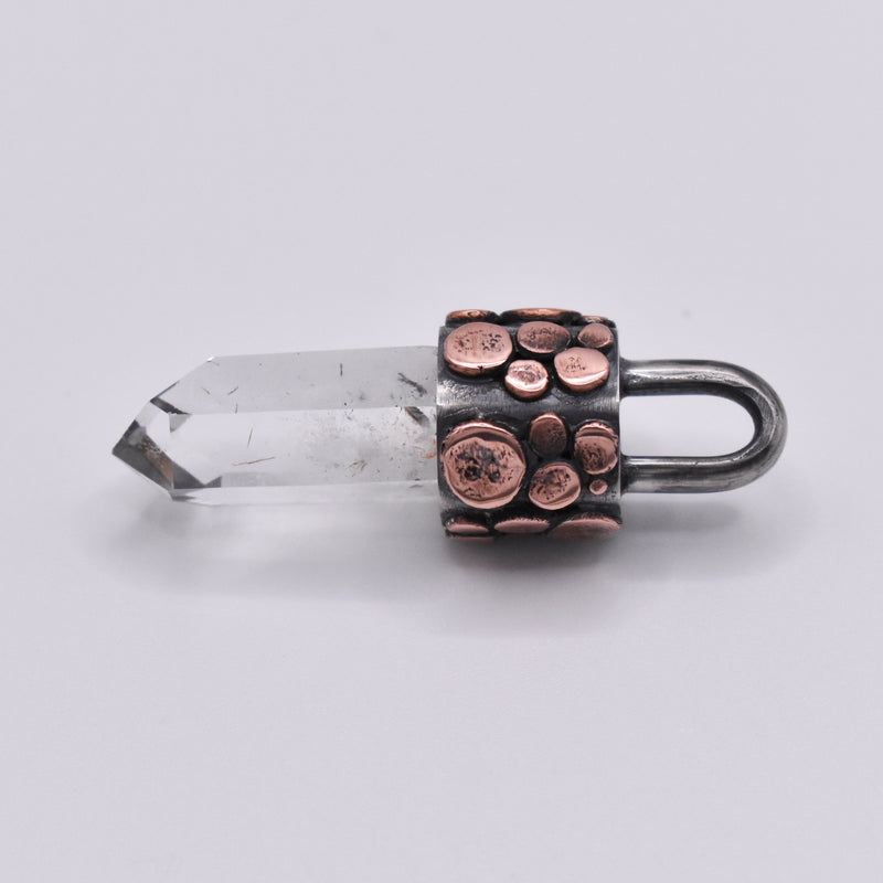 Handmade Brandberg Oxidised Sterling Silver and Copper Pendant