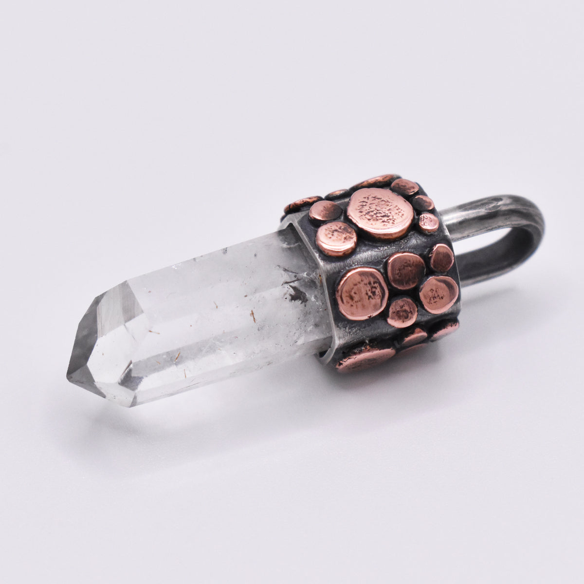 Handmade Brandberg Oxidised Sterling Silver and Copper Pendant