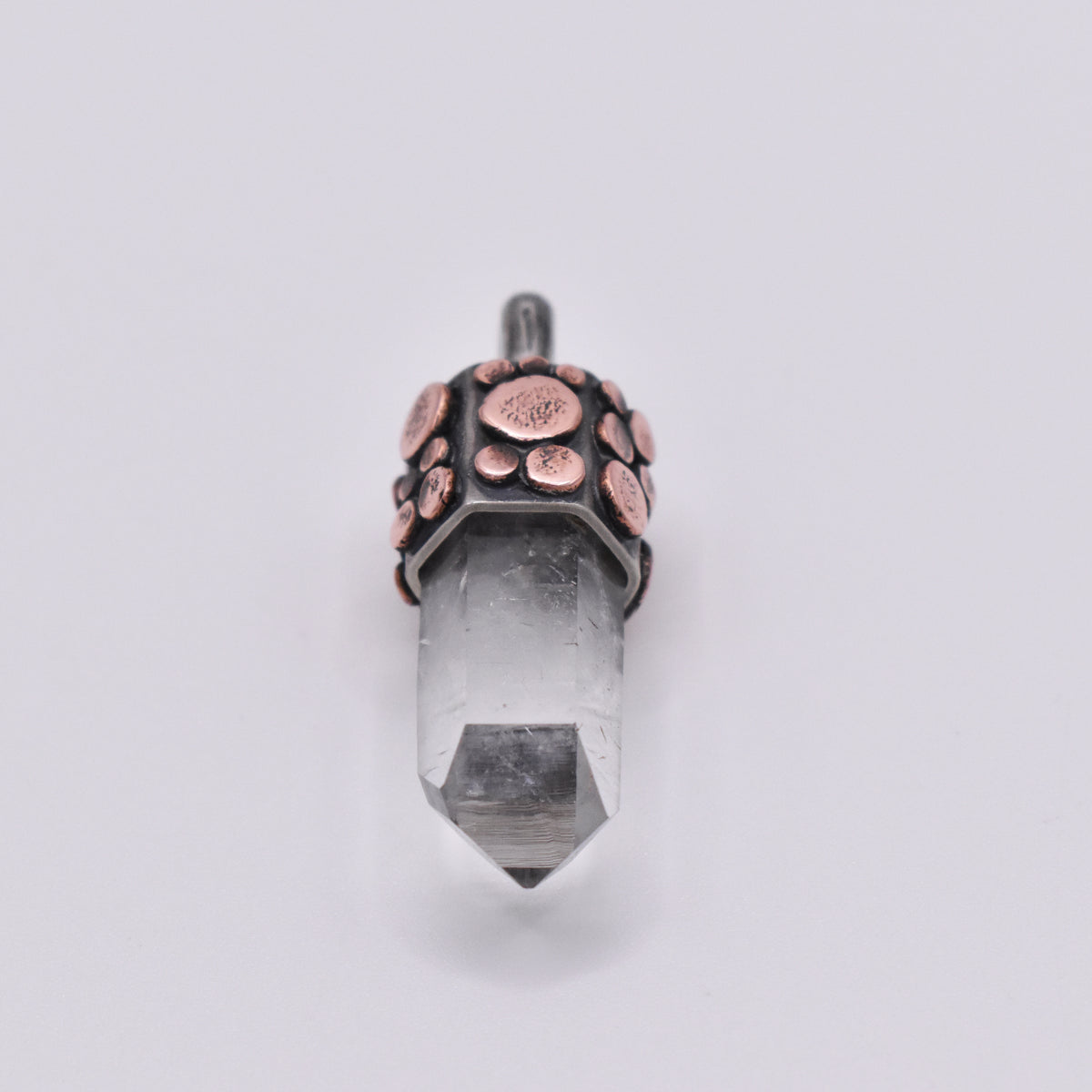 Handmade Brandberg Oxidised Sterling Silver and Copper Pendant