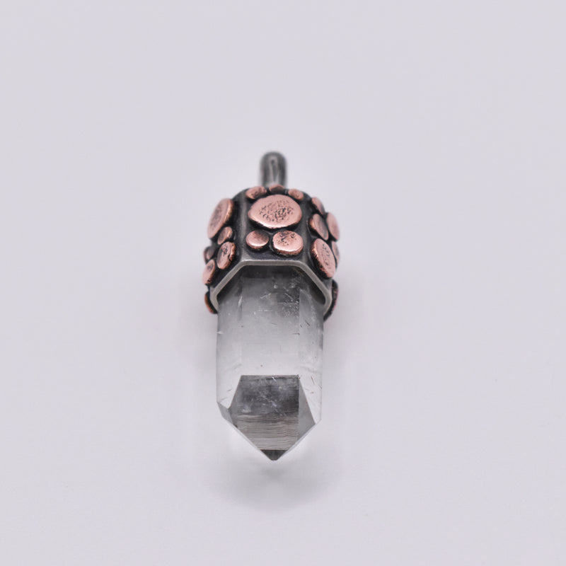 Handmade Brandberg Oxidised Sterling Silver and Copper Pendant