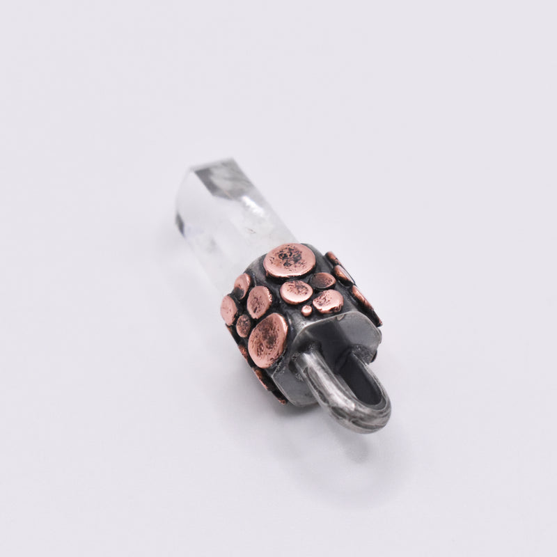 Handmade Brandberg Oxidised Sterling Silver and Copper Pendant