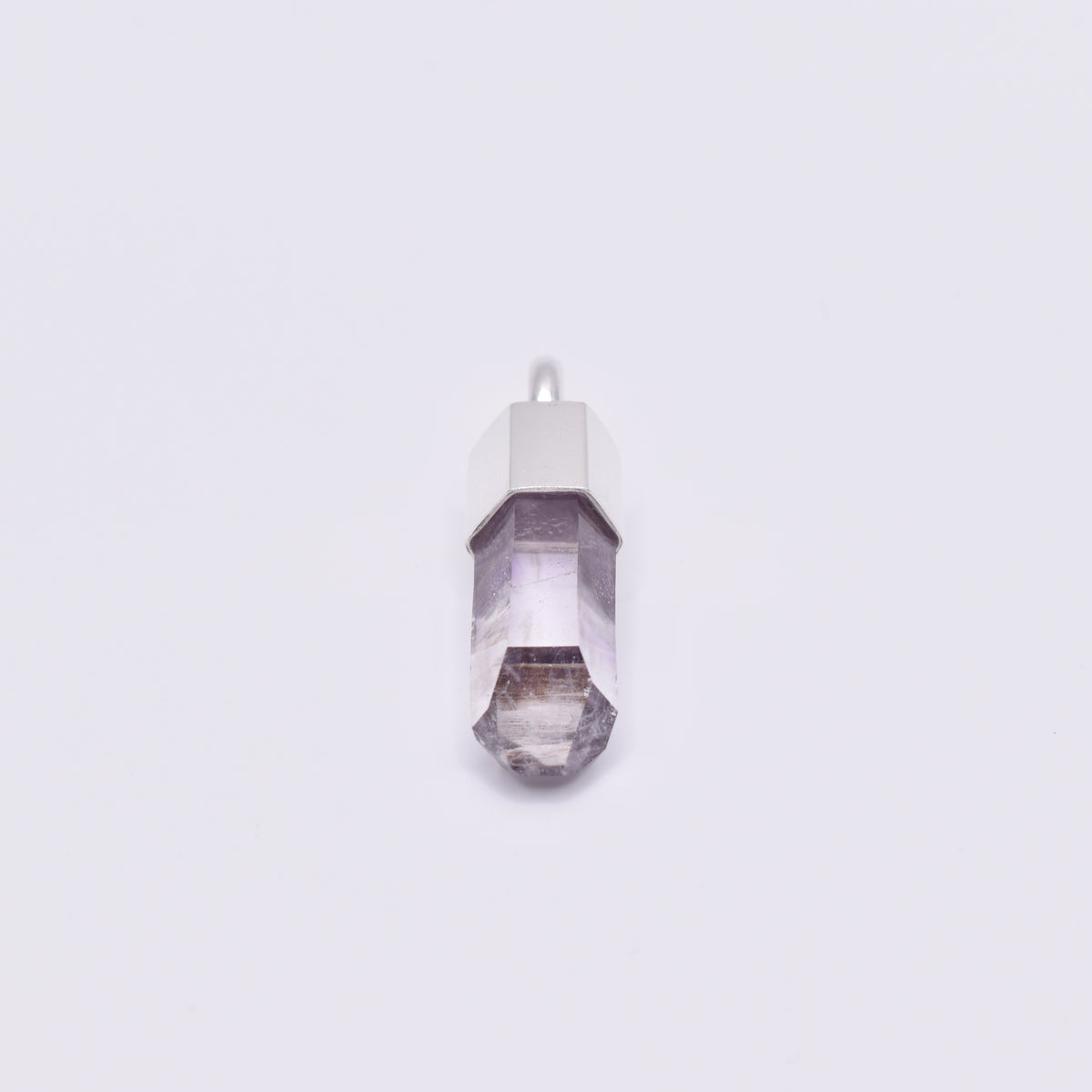 Handmade Brandberg Quartz Sterling Silver Crystal Pendant