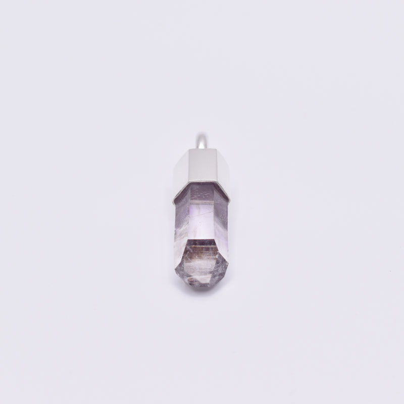 Handmade Brandberg Quartz Sterling Silver Crystal Pendant