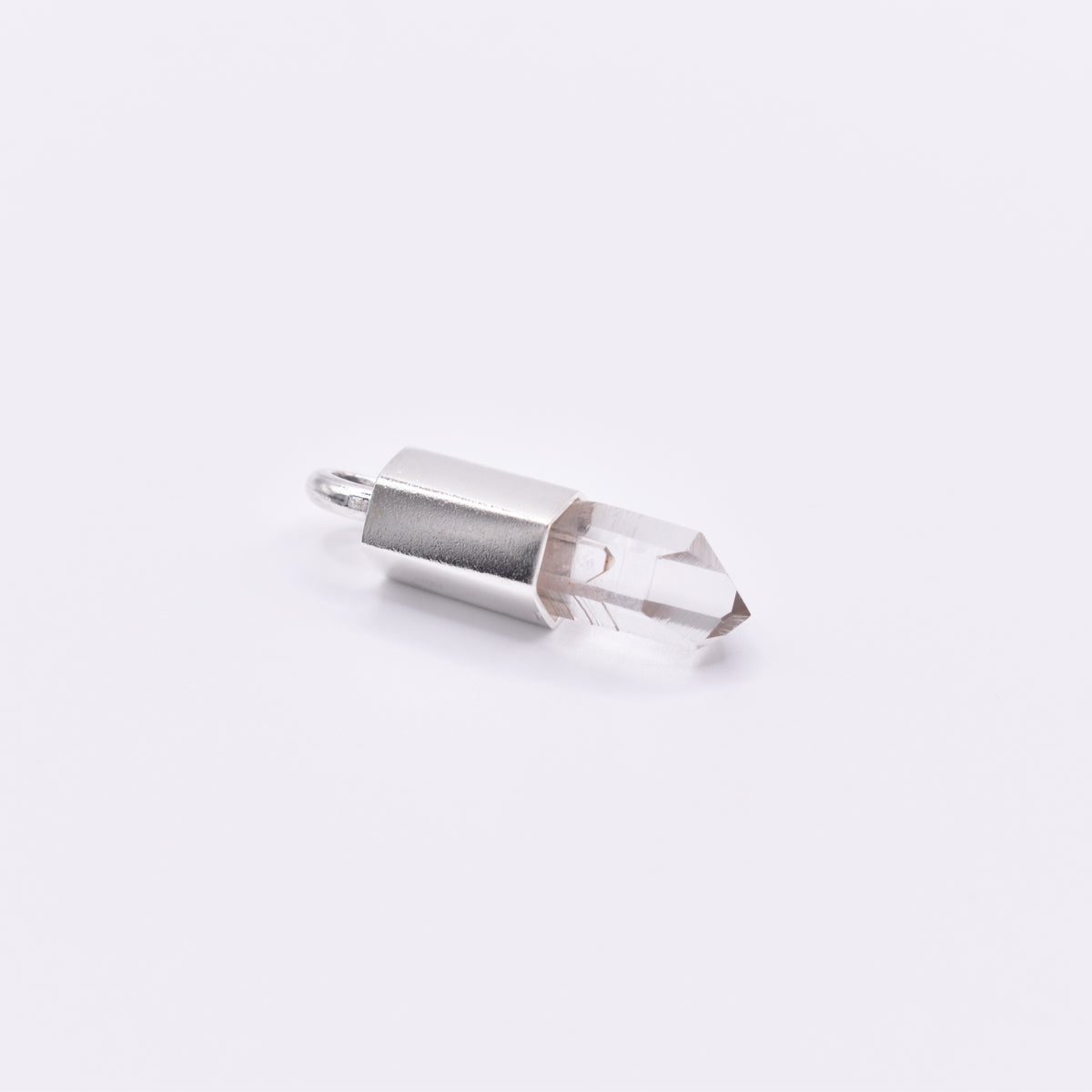 Handmade Brandberg Quartz Sterling Silver Pendant