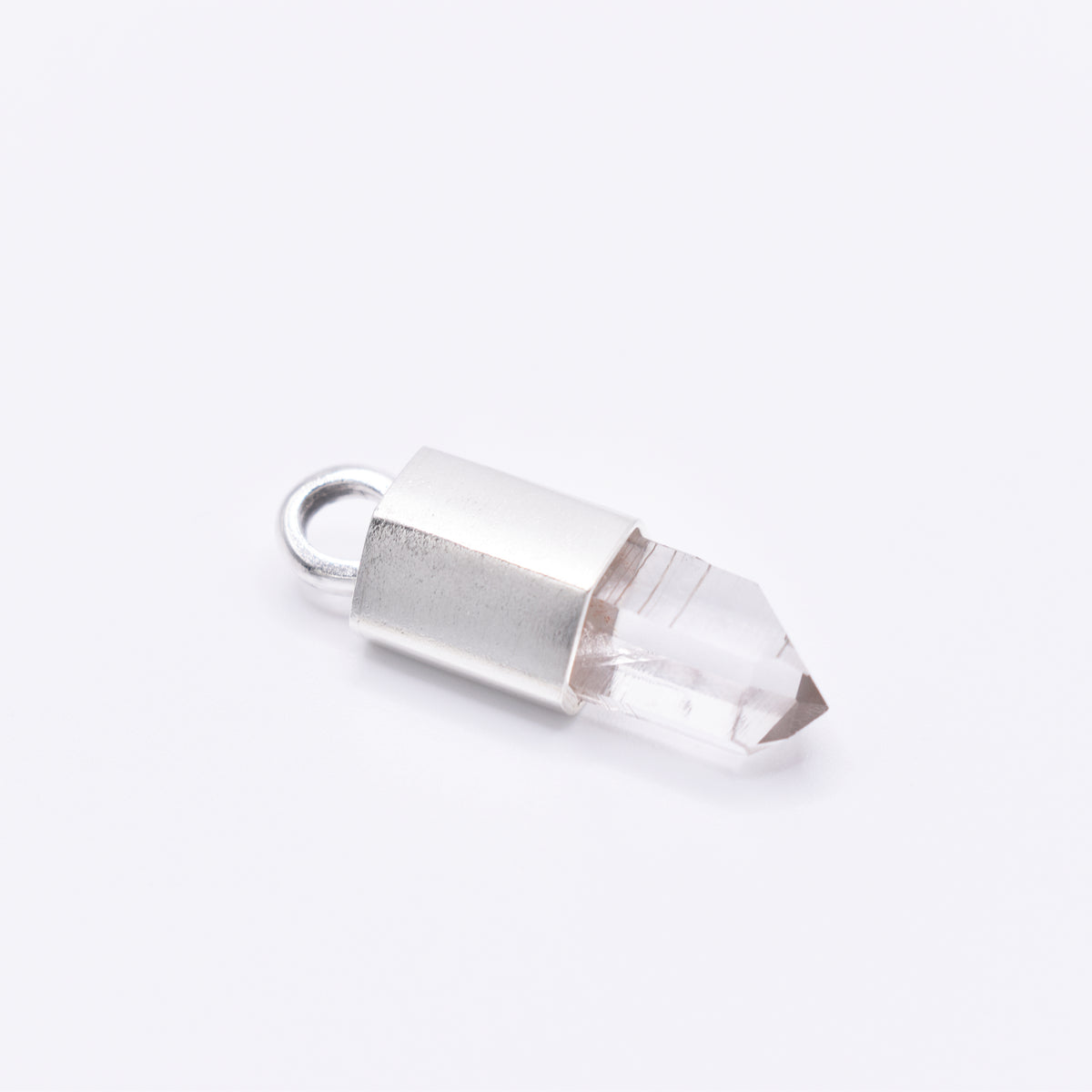 Handmade Brandberg Quartz Sterling Silver Pendant