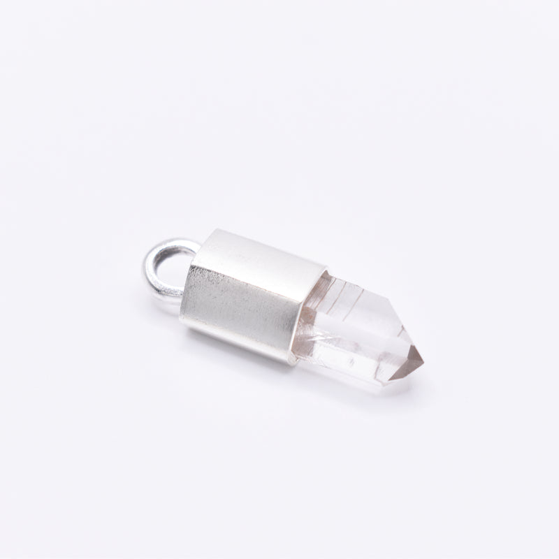 Handmade Brandberg Quartz Sterling Silver Pendant