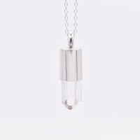 Handmade Brandberg Quartz Sterling Silver Pendant