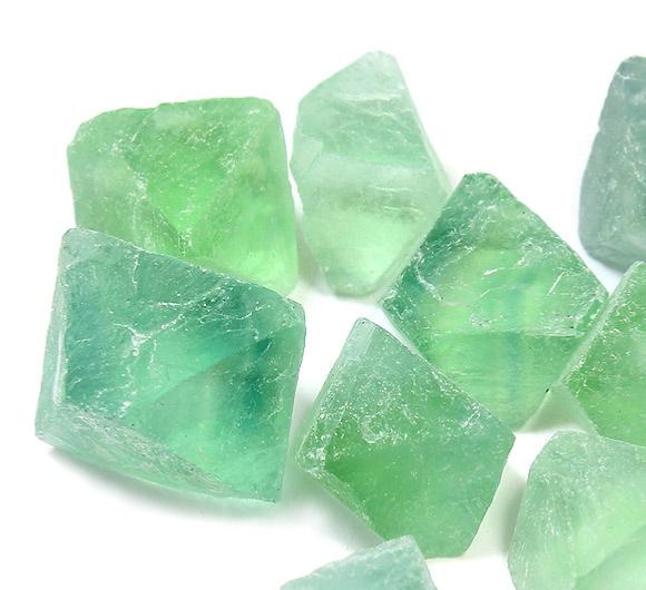 Green Fluorite Natural Octahedron - Large