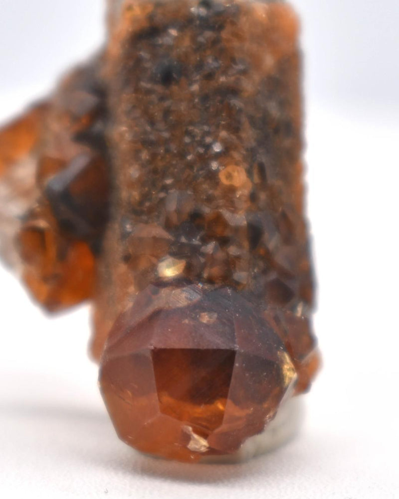 Orange Garnets on Smoky Quartz