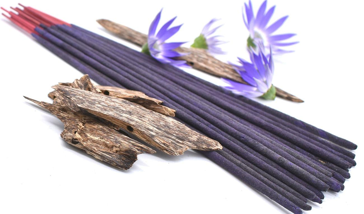 Limited Edition Organic Blue Lotus & Oud (Agarwood) Incense Sticks