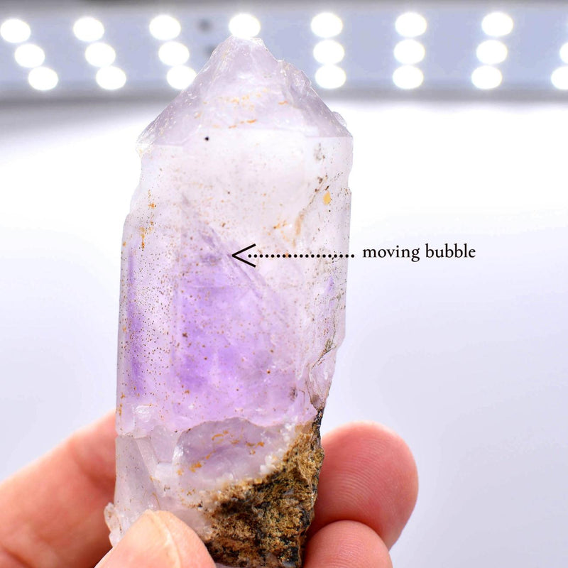 Brandberg Amethyst Flame Record Keeper Etched Enhydro