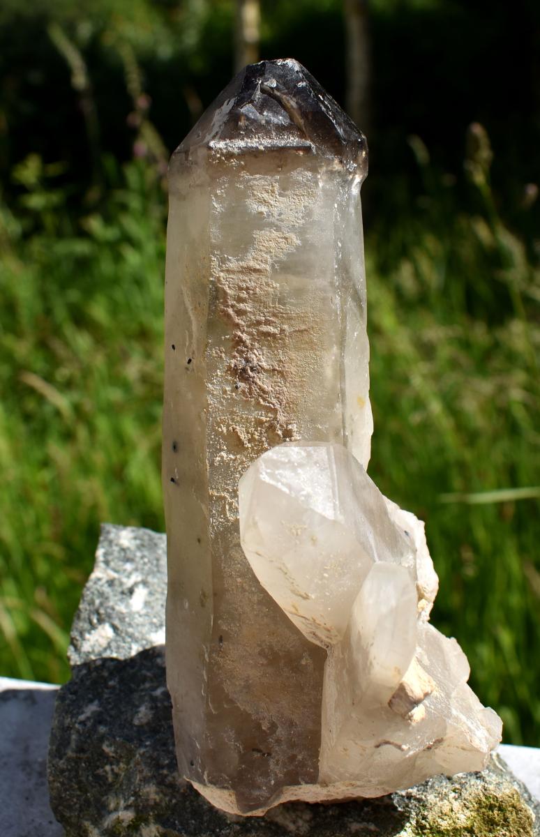 Brandberg Quartz Black Phantom Sceptre Cluster