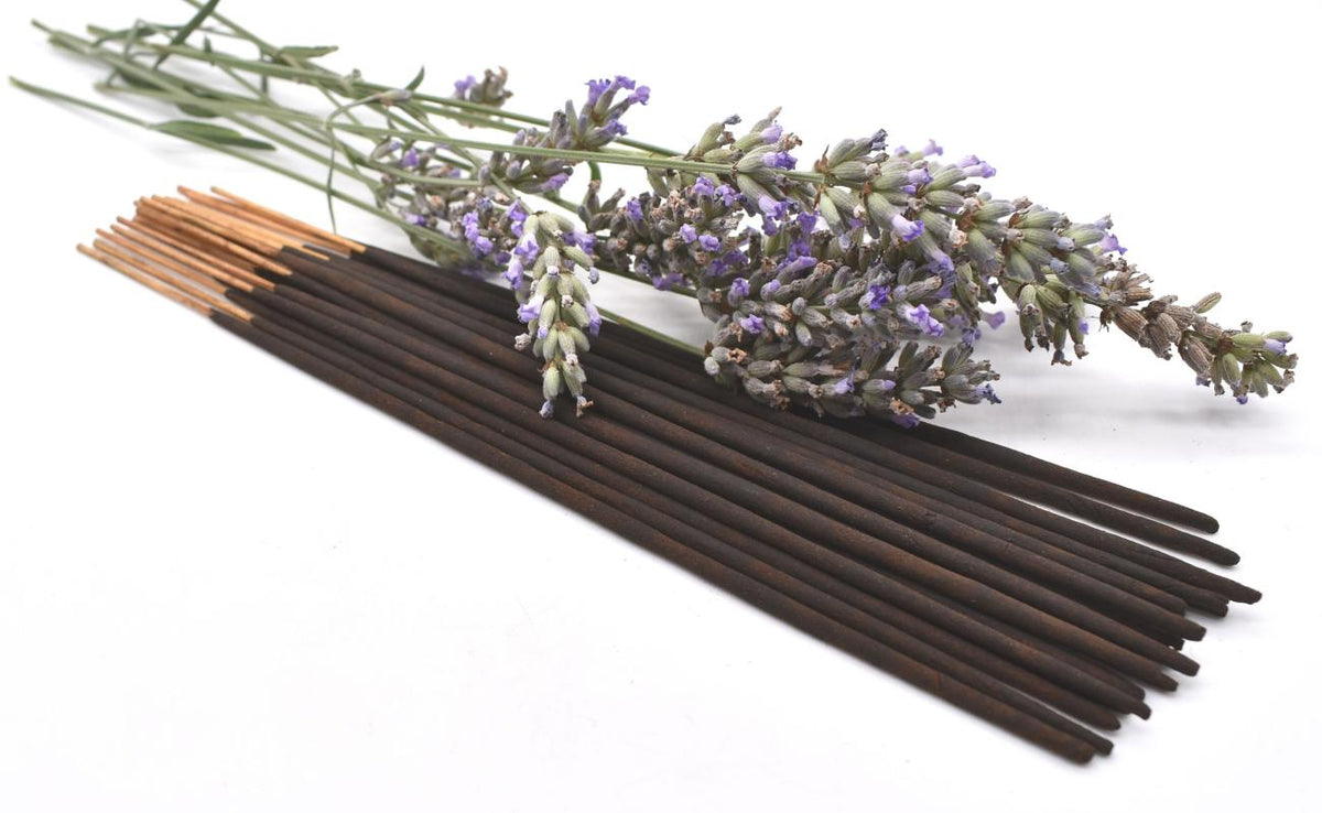 Organic French Lavender Incense Sticks - Double Strength Temple Grade