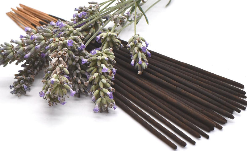 Organic French Lavender Incense Sticks - Double Strength Temple Grade